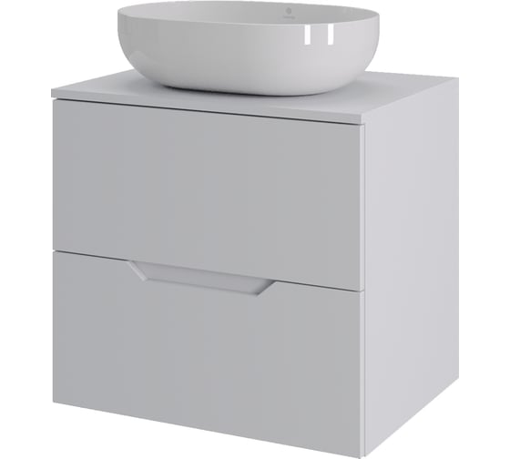 Тумба с раковиной подвесная Agger Свит SWE600ETWH-ST-5480W 60 столешница МДФ, белый матовый X905938204