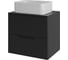 Тумба с раковиной подвесная Agger Свит SWE600ETBL-ST-2460W 60 столешница МДФ, черный матовый X215362044 1