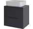 Тумба с раковиной подвесная Agger Свит SWE600ETGR-ST-5500W 60 столешница МДФ, графит матовый X414161204 1