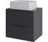 Тумба с раковиной подвесная Agger Свит SWE600ETGR-ST-2460W 60 столешница МДФ, графит матовый X381246204 1