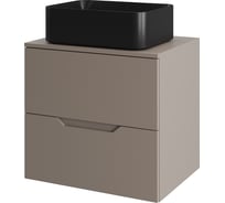 Тумба с раковиной подвесная Agger Свит SWE600ETLT-ST-2460B 60 столешница МДФ, латте матовый X547622044