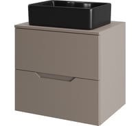 Тумба с раковиной подвесная Agger Свит SWE600ETLT-ST-1475B 60 столешница МДФ, латте матовый X547420446