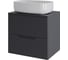 Тумба с раковиной подвесная Agger Свит SWE600ETGR-ST-7540W 60 столешница МДФ, графит матовый X474944204 1