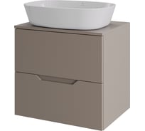 Тумба с раковиной подвесная Agger Свит SWE600ETLT-ST-8500W 60 столешница МДФ, латте матовый X806141204