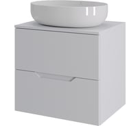 Тумба с раковиной подвесная Agger Свит SWE600ETWH-ST-5520W 60 столешница МДФ, белый матовый X935482044