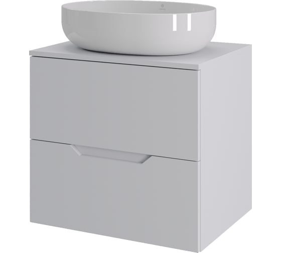 Тумба с раковиной подвесная Agger Свит SWE600ETWH-ST-5520W 60 столешница МДФ, белый матовый X935482044