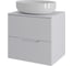 Тумба с раковиной подвесная Agger Свит SWE600ETWH-ST-5520W 60 столешница МДФ, белый матовый X935482044 1