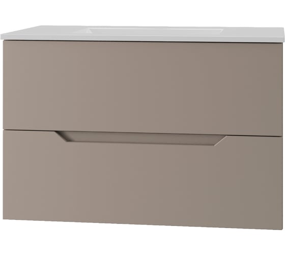 Тумба с раковиной подвесная Agger Свит 80, латте матовый SWE800ETLT-3800W