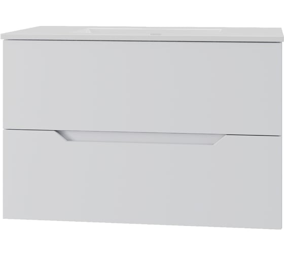 Тумба с раковиной подвесная Agger Свит 80, белый матовый SWE800ETWH-3800W