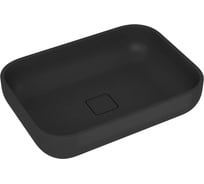 Раковина накладная на столешницу кварцевая Bauedge BAU Hotel X Luxe 55, черный металлик MRY0065