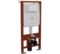 Комплект Bauedge BAU 6 в 1: усиленная инсталляция BAU IDEAL, унитаз подвесной безободковый Bau Dream 53, сиденье дюропласт микролифт, клавиша BAU Round, белый/хром E458103-BL0002-E00116