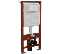 Комплект Bauedge BAU 6 в 1: усиленная инсталляция BAU IDEAL, унитаз подвесной безободковый Bau Dream 53, сиденье дюропласт микролифт, клавиша BAU Light антивандальная, нерж. сталь хром E458103-BL0002-E00105