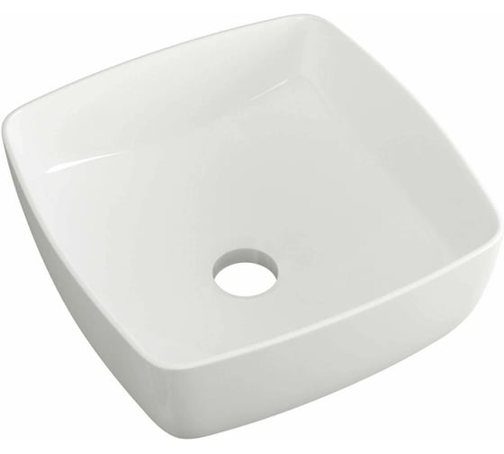 Раковина чаша накладная Bauedge BAU Spectrum 42.5х42.5, белая JIE0017