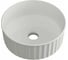 Раковина чаша накладная круглая Bauedge BAU Dream stripes D36.5, белая JIE0022 1
