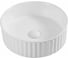 Раковина чаша накладная круглая Bauedge BAU Dream stripes D36.5, белая JIE0022 2