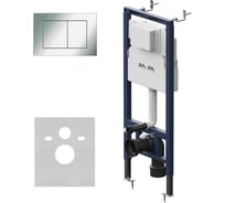 Инсталляция для подвесного унитаза AM.PM MasterFit с клавишей S хром глянц I012713.0251