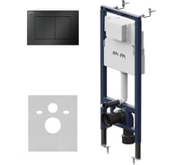 Инсталляция для подвесного унитаза AM.PM MasterFit  с клавишей S матовый черный I012713.0238