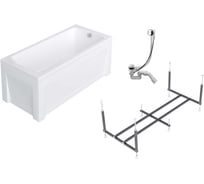 Ванна 5в1 Timo RITTA 170х60: ванна, каркас, сифон, 2 панели RITTA1760-KT17S-SPV1505-FPE17S-TP60S