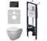 Инсталляция AM.PM MasterFit с клав S черный матовый с подвесным унитазом Spirit V2.0 Aquaspin IS130238.701900 1