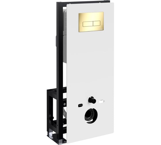 Система инсталляции для унитазов WasserKraft Глан (Glan) 66TLT.010.ME.WH.PG03