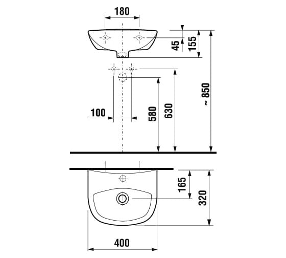 Мини-раковина Jika ZETA 153930001041