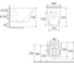 Унитаз подвесной Aqueduto CONE 525×360 безободковый, Tornado, сиденье с микролифтом, серый матовый CONT2130 6