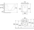 Унитаз подвесной Aqueduto MACIO 520×370, безободковый, Tornado, сиденье с микролифтом, серый матовый MACT2130 6