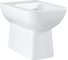 Унитаз напольный приставной безободковый Grohe Bau Edge альпин-белый 39810000 1