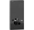 Система инсталляции WAVE В-500/008П/W-500/008 Pn Out Black приставная, пневмо, черное стекло, 500 мм 558318 1