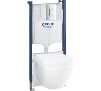 Комплект инсталляции Grohe Solido 5 в 1 с подвесным унитазом и сиденьем 39700000