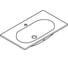 Раковина накладная Grohe Essence Ceramic, 80 см, альпин-белый, 3956700H 6