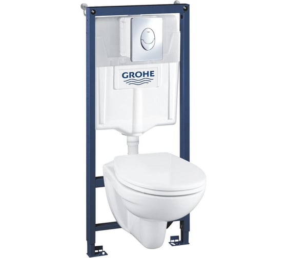 Система инсталляции Grohe Rapid SL 4 в 1 с подвесным унитазом и сиденьем 36502000
