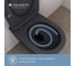 Унитаз подвесной Aqueduto OVO 525х360 безободковый, Tornado, сиденье с микролифтом, черный матовый OVOT2140 8