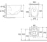 Унитаз подвесной Aqueduto OVO 525х360 безободковый, Tornado, сиденье с микролифтом, черный матовый OVOT2140 11