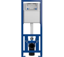 Инсталляция ALENTORI CERSANIT Комплект LINK PRO, металлический каркас для унитаза с бачком, Сорт1 c Кнопка: CORNER, пластик белый матовый +  FLUIRE 901 Унитаз подвесной безободковый, быстросъёмное сиденье с микр S-IN-MZ-LINK_PRO64077AL.FLU40901.W