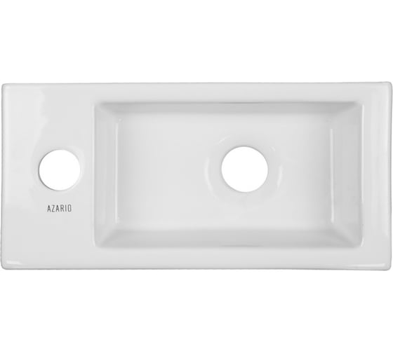 Раковина накладная угловая Azario AZ-5092L белый глянец 370×185×90 мм 00090722