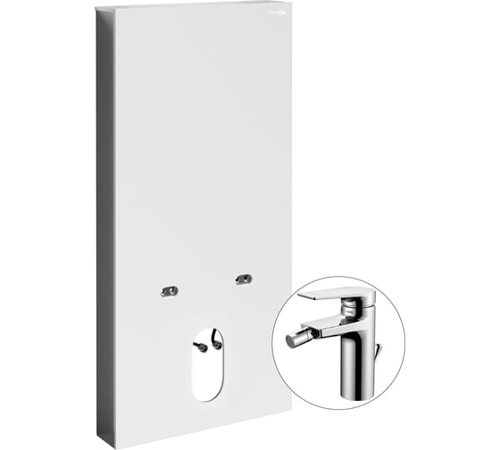 Комплект для биде со смесителем WasserKraft Нааб (Naab) 86BDT.050.WH.SQ3206 Naab 86BDT.050.WH.SQ3206