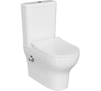 Пристенный унитаз Vitra Zentrum 60 см с тонким сиденьем с микролифтом и встроенным смесителем 9012B003-7226
