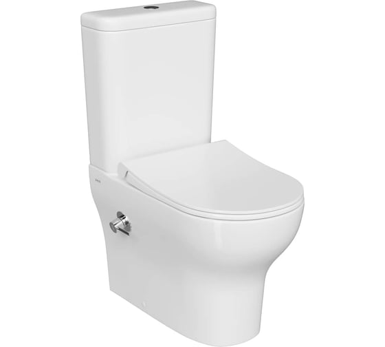 Пристенный унитаз Vitra Zentrum 60 см с тонким сиденьем с микролифтом и встроенным смесителем 9012B003-7226