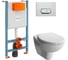 Подвесной безободковый унитаз Vitra S10 Spinflush с инсталляцией и сиденьем с микролифтом 9842B003-7206 1