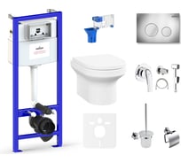 Комплект: инсталляция с унитазом Lavinia Boho Grance Hill Rimless 10 в 1 75110773