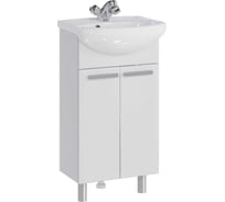 Комплект: Напольная тумба Sanstar Аура 45 с мебельным умывальником Азов 45 295.1-1.4.1.К