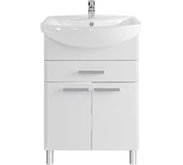 Комплект: Напольная тумба Sanstar Аура 60 с мебельным умывальником Грация 297.1-1.4.1.К