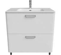 Напольная тумба с умывальником IDDIS Brick белая, 80 см BRI80WFi95K