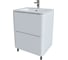 Тумба с умывальником, напольная IDDIS 60 см, белая, Эдифис (Edifice) EDI60WFi95K 3
