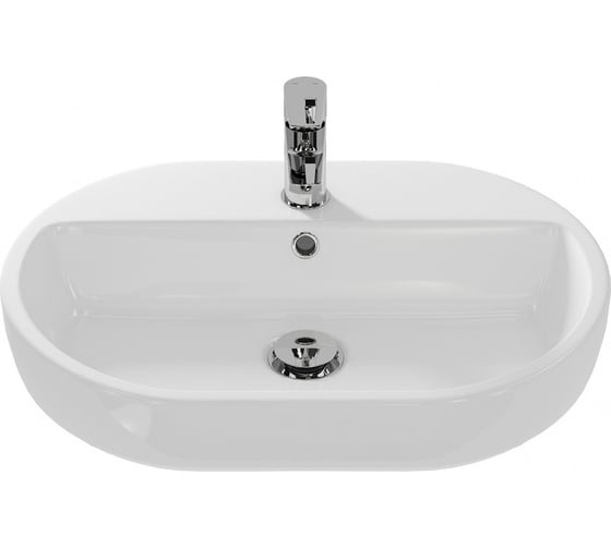 Раковина CERSANIT CASPIA 60 OVAL 1 отверстие, овальная, S-UM-CAS60/1-O-w 00000067864