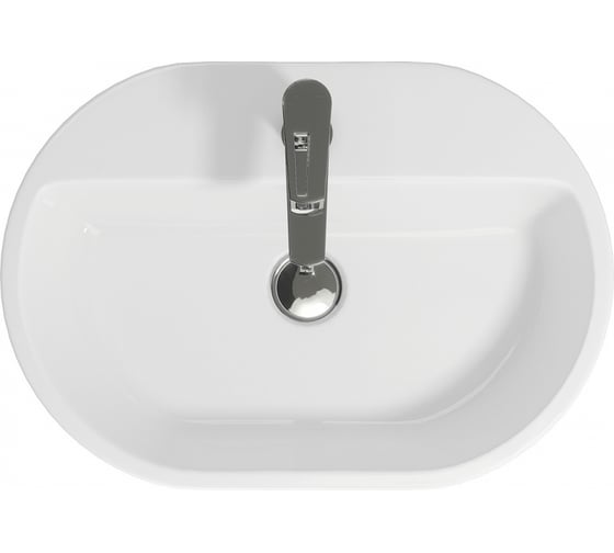 Раковина CERSANIT CASPIA 60 OVAL 1 отверстие, овальная, S-UM-CAS60/1-O-w 00000067864