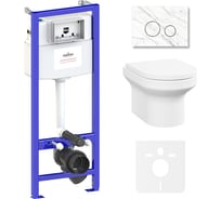 Комплект: инсталляция с унитазом Lavinia Boho Grance Hill Rimless 6 в 1 87561029