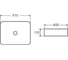 Раковина накладная Azario AZ-2178-MW белый матовый, 510х405х110мм 00090743 4