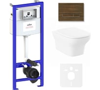 Инсталляция с подвесным унитазом комплект 6 в 1 Lavinia Boho Bristol Rimless 75110205